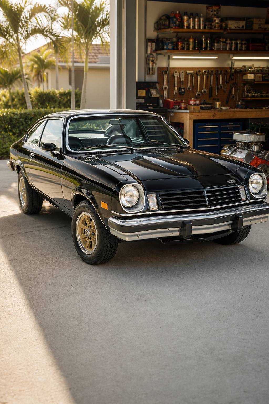 missing engine 1975 Chevrolet Vega project AI restoration vision