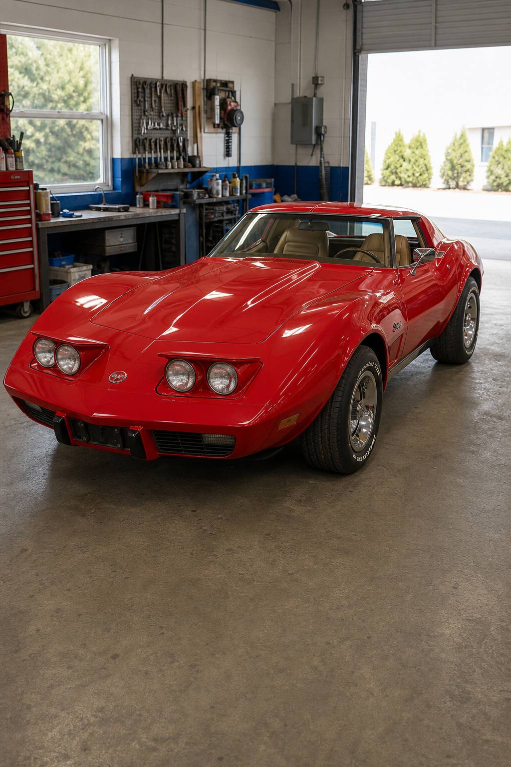 original paint 1976 Chevrolet Corvette stingray Project AI restoration vision