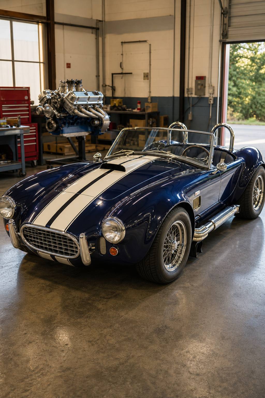 no drivetrain 1965 AC 427 COBRA Replica project AI restoration vision