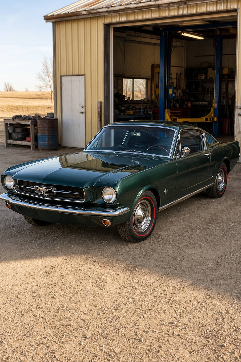 1965 Ford Mustang Fastback 289 Automatic AI restoration vision