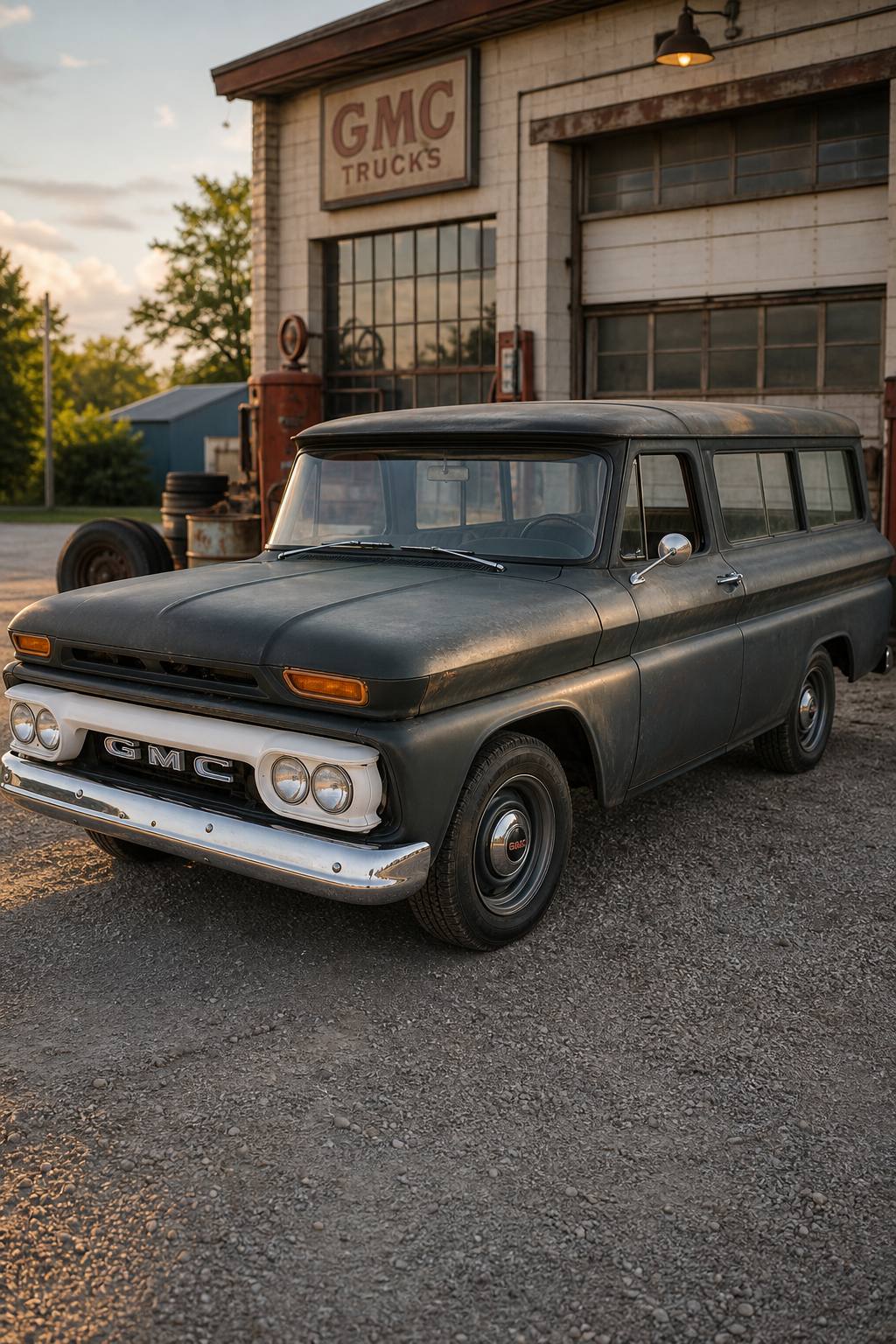 rat rod 1966 GMC Suburban project AI restoration vision