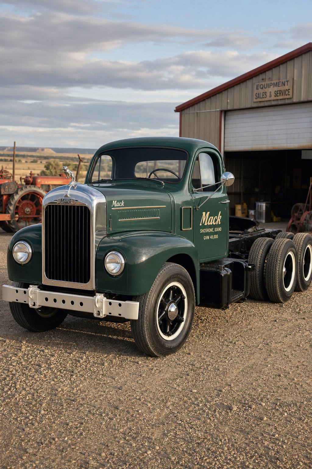vintage 1959 Mack B61 truck project AI restoration vision