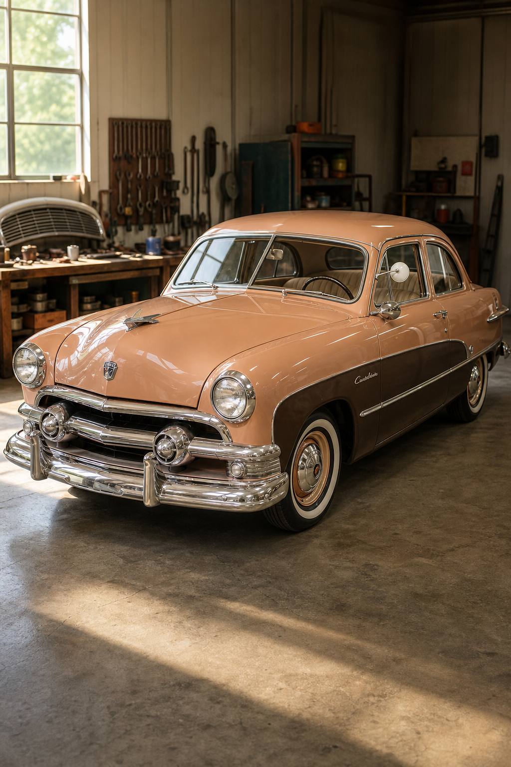 solid 1951 Ford Crestliner project AI restoration vision