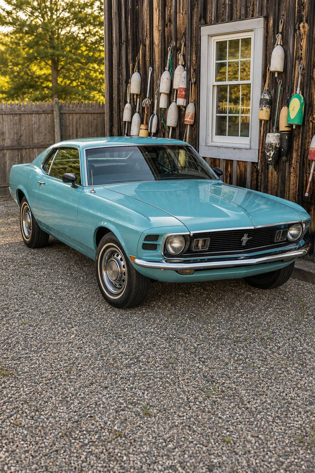 rare color 1970 Ford Mustang Project AI restoration vision