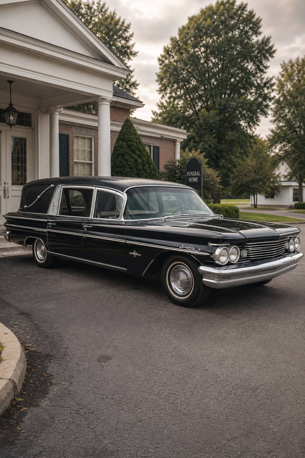 rare 1960 Pontiac Bonneville Hearse project AI restoration vision