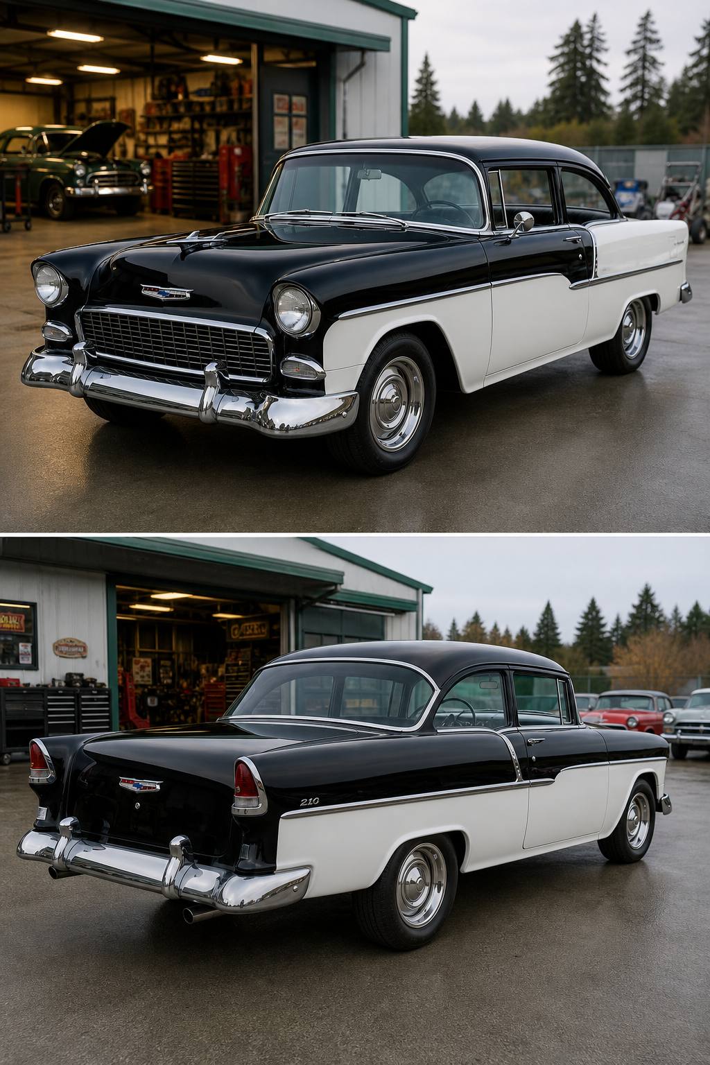 1955 Chevrolet 210 Post Small Block Th400 Project Car AI restoration vision