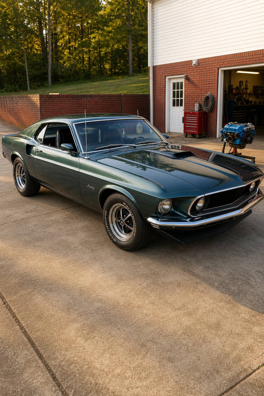 running and driving 1969 Ford Mustang project AI restoration vision