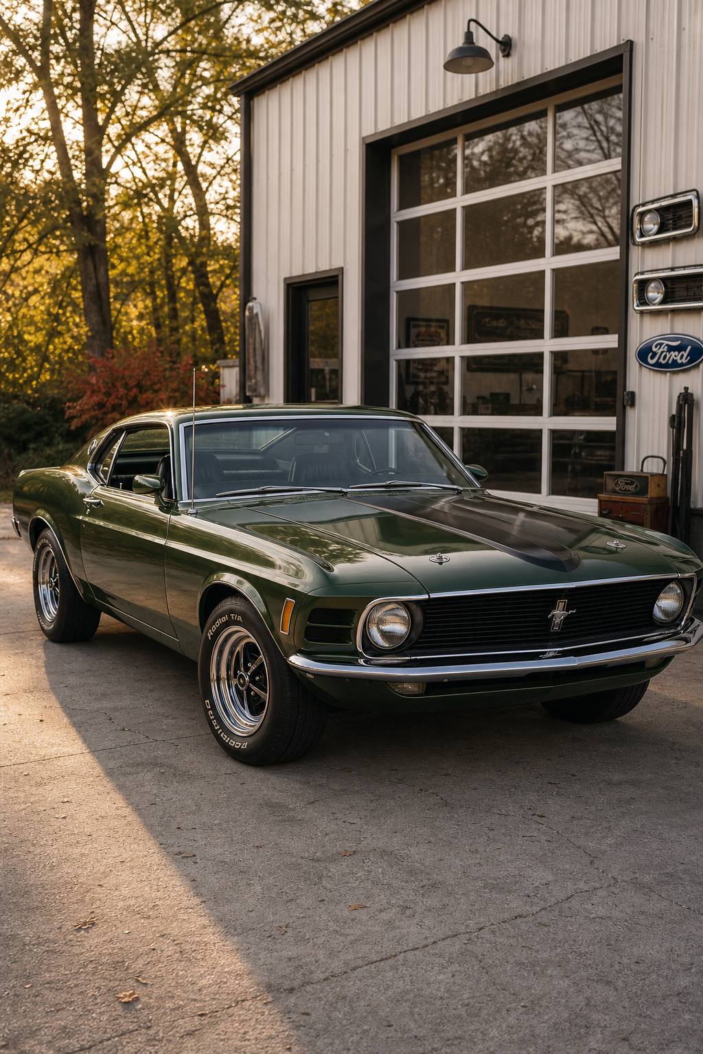 solid 1970 Ford Mustang project AI restoration vision