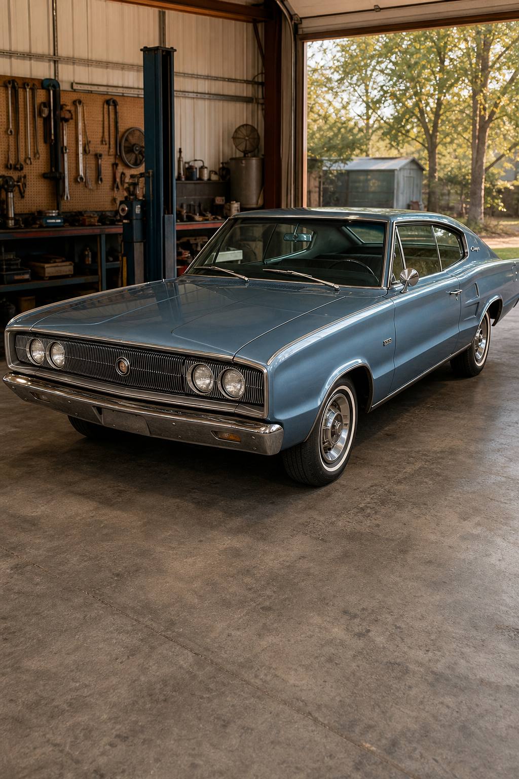 barn find 1966 Dodge Charger project AI restoration vision