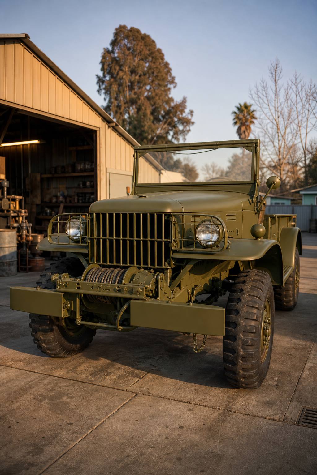 rare 1941 Dodge Power Wagon WC2 WC4 Weapons Carrier Military project AI restoration vision