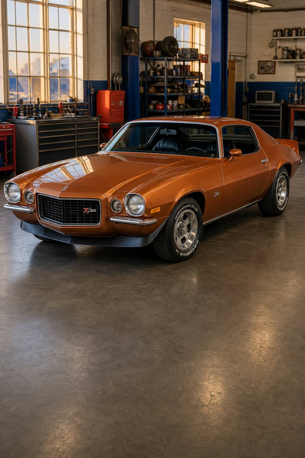 1970 Chevrolet Camaro Z28 4 speed project AI restoration vision