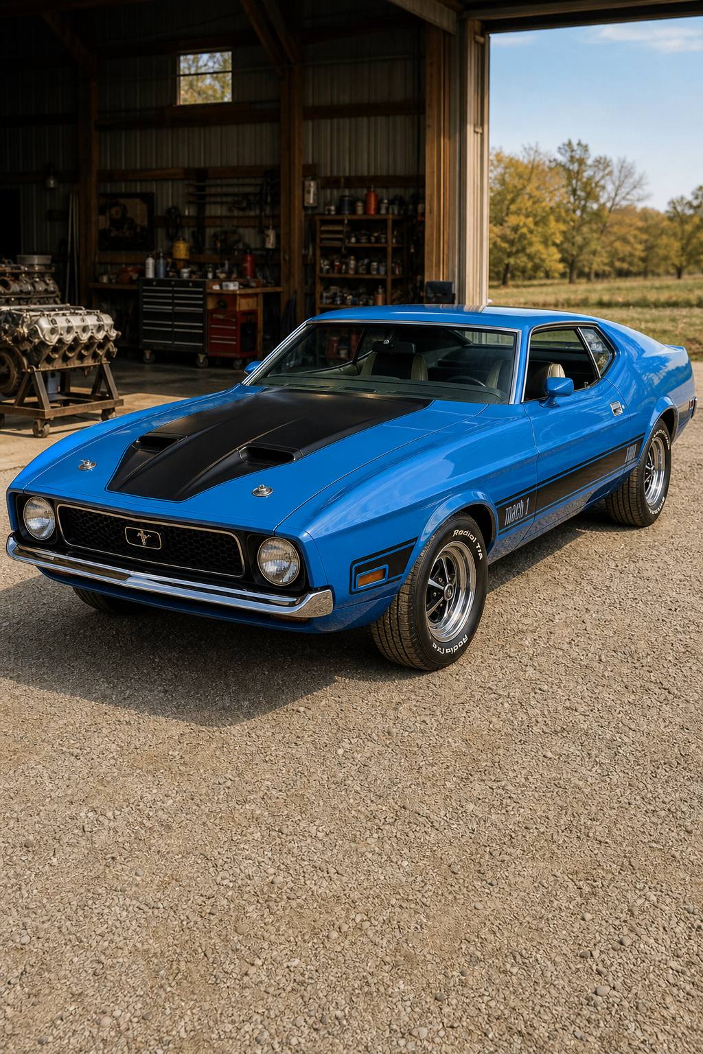 1972 Ford Mustang Mach I Project Car 351 AI restoration vision