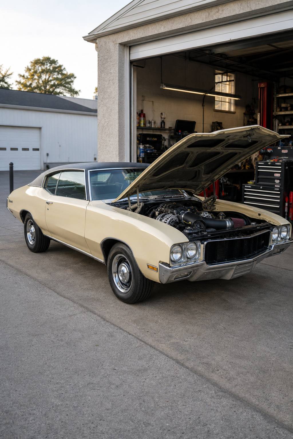 1970 Buick Skylark LS swap project AI restoration vision