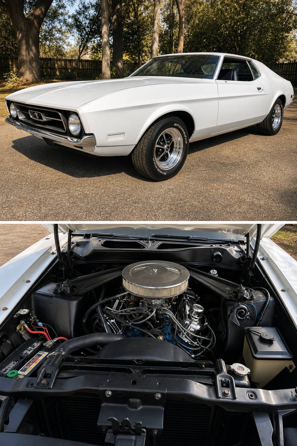 1971 Ford Mustang AI restoration vision