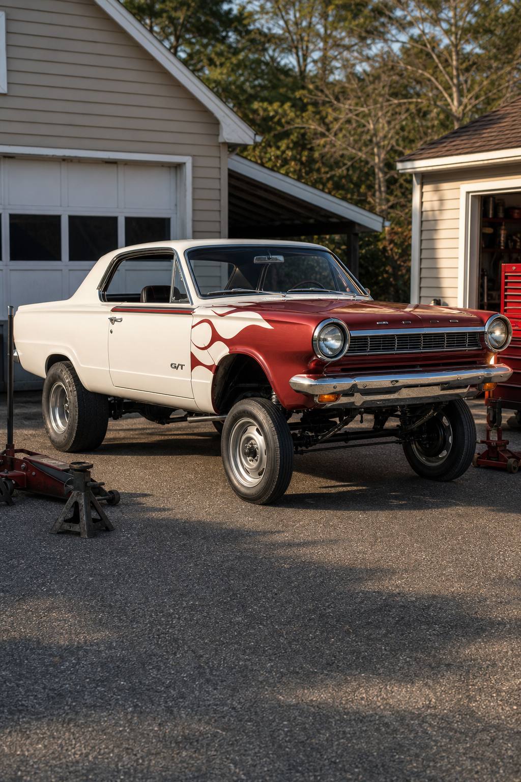 1964 Dodge Dart G/T Gasser “project” AI restoration vision