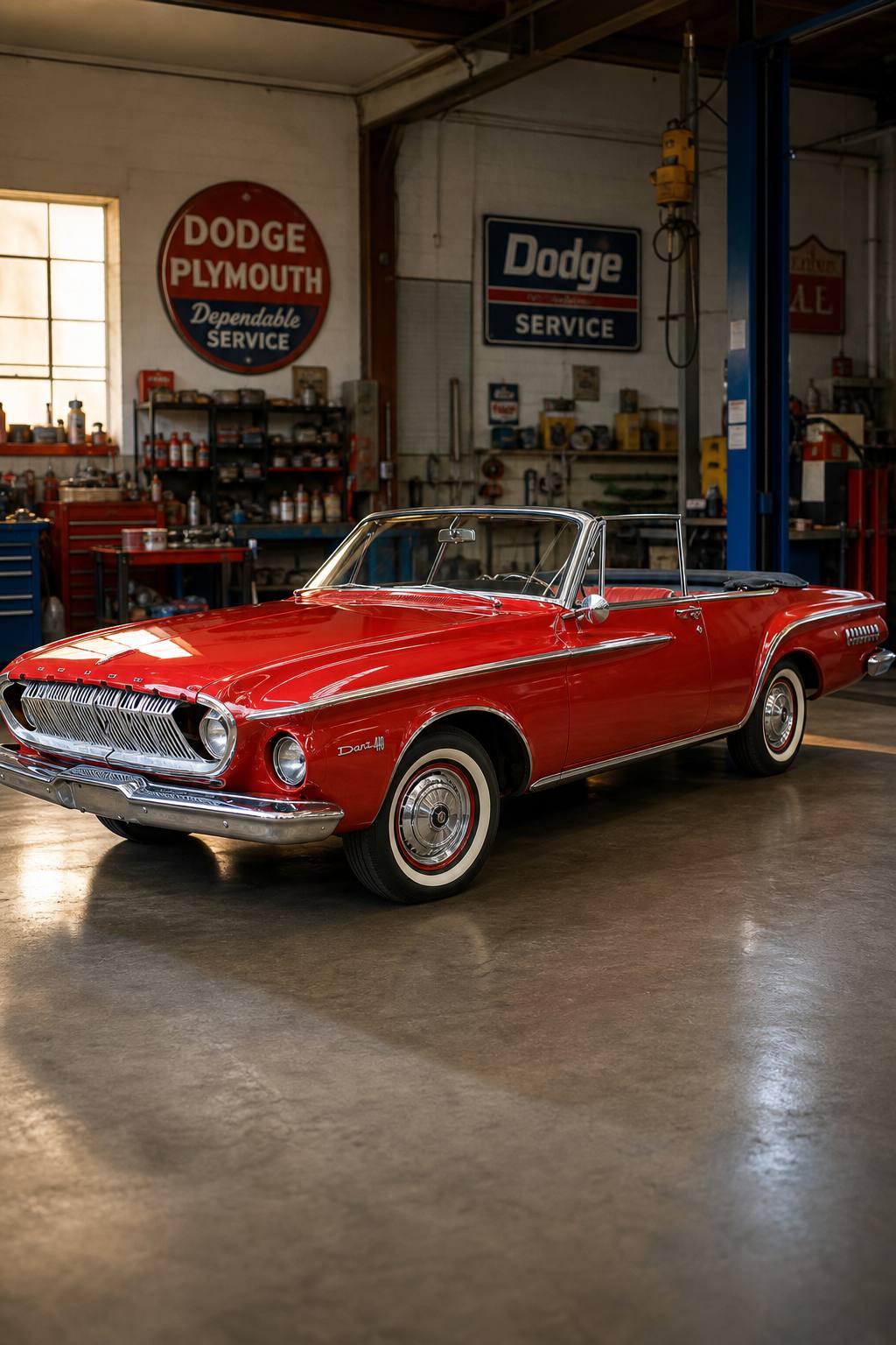 1962 Dodge Dart 440 318 V8 Convertible Project AI restoration vision