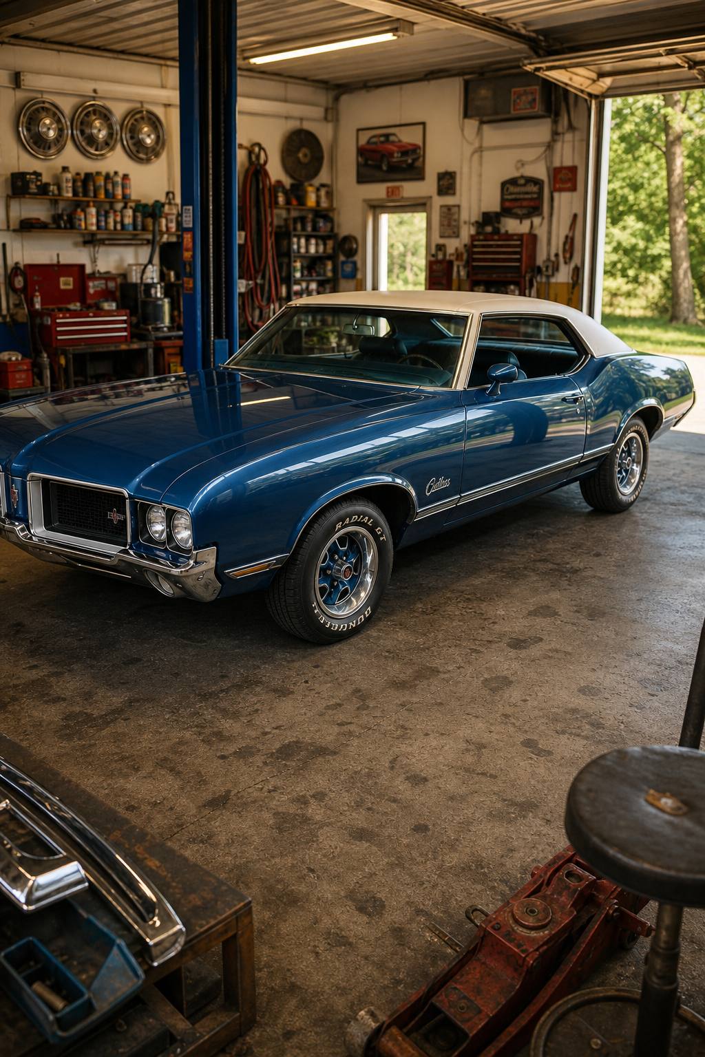 1970 Oldsmobile Cutlass SX Supreme AI restoration vision