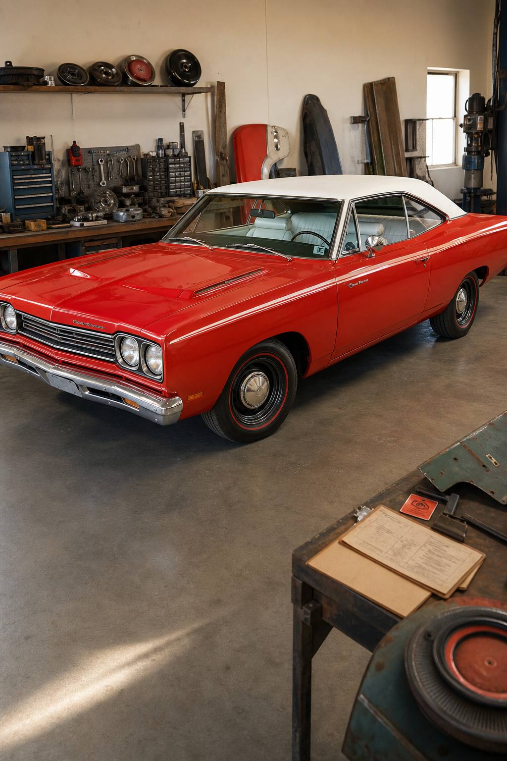 1969 Plymouth Road Runner Project Numbers Match Original R4 Red AI restoration vision