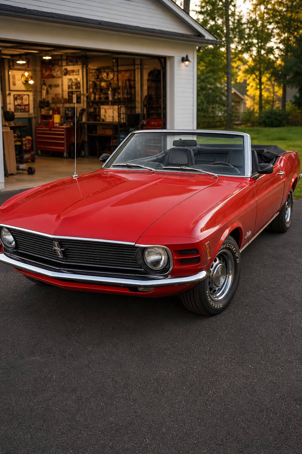 1970 FORD Mustang Original 302 V8 Convertible Restoration Project CAR AI restoration vision