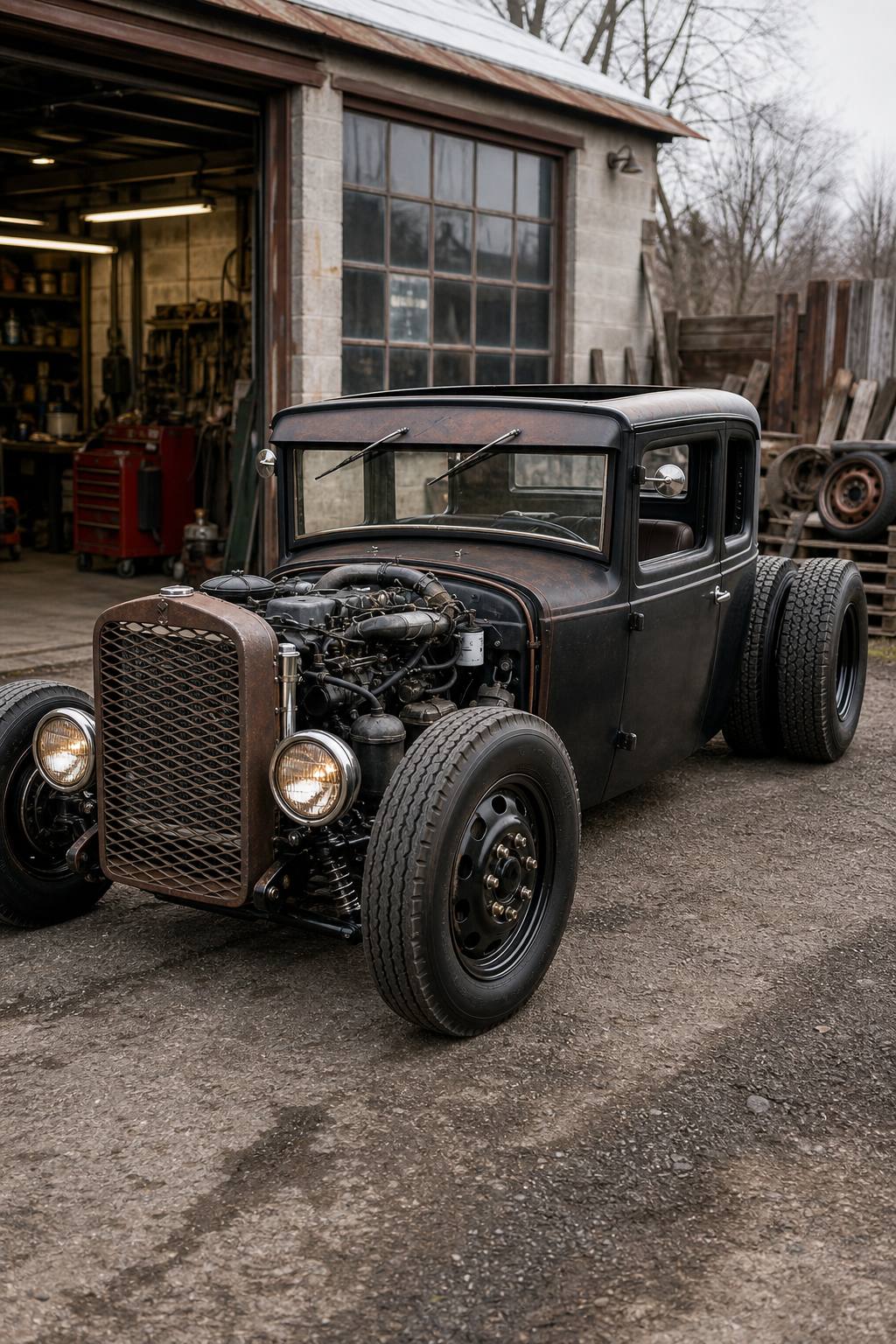 1931 Huppmobile Turbo Diesel Dually Hot Rod Truck Rat Rod Project Nissan UD AI restoration vision