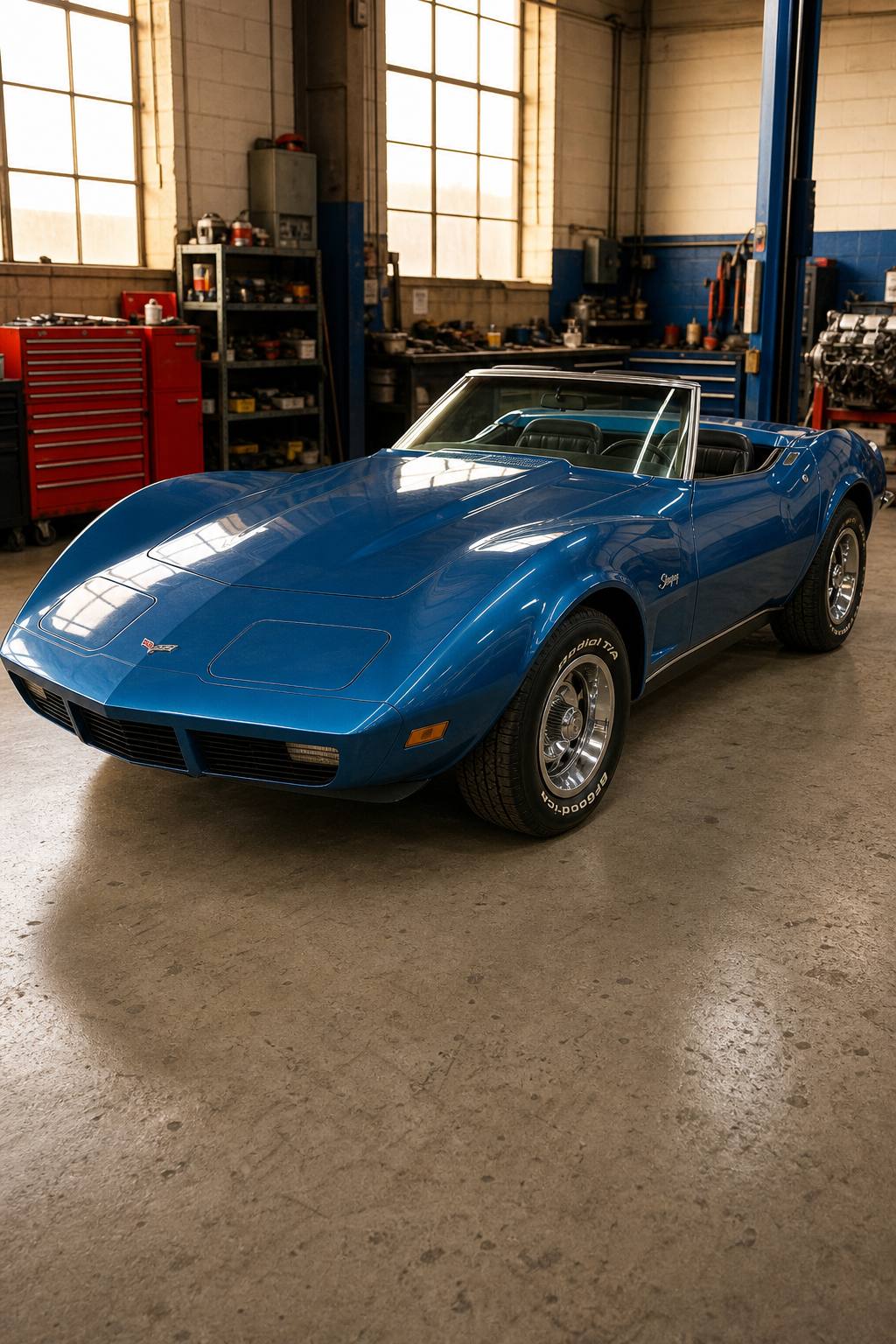 1975 Corvette Convertible Numbers Matching Frame Off Started Project Great PRICE AI restoration vision