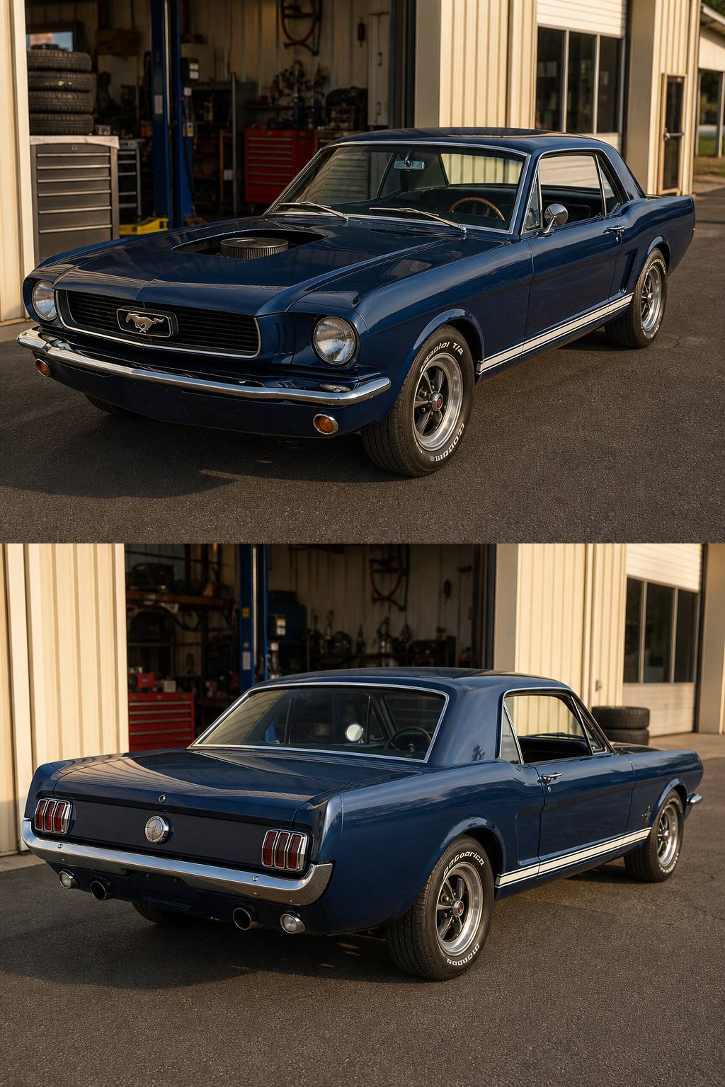 1966 Ford Mustang Shell and Parts Project Car AI restoration vision