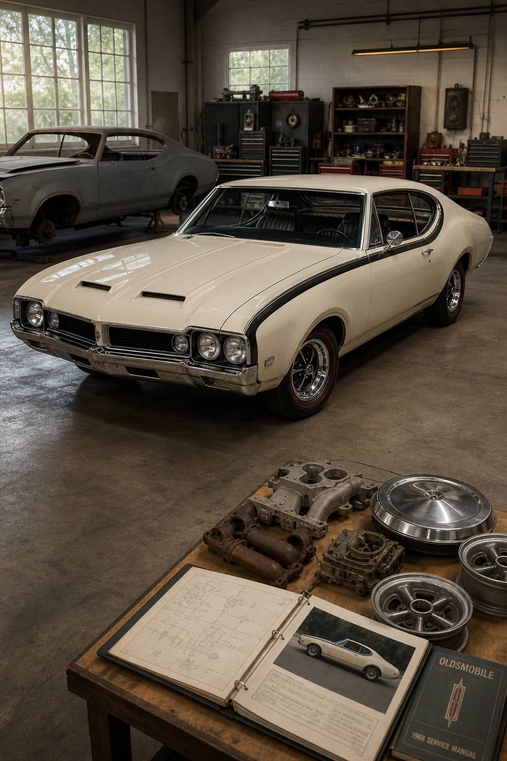 1968 Oldsmobile Hurst, 1968 442 also included for parts AI restoration vision