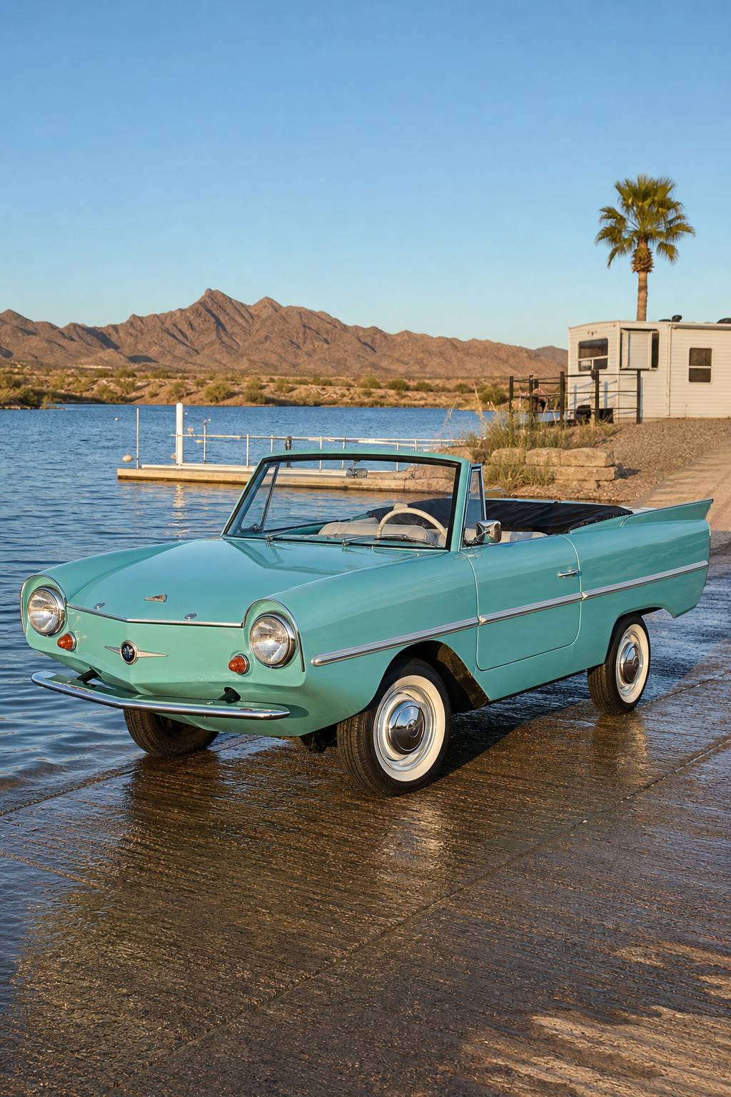 1964 Amphicar project car or parts car AI restoration vision