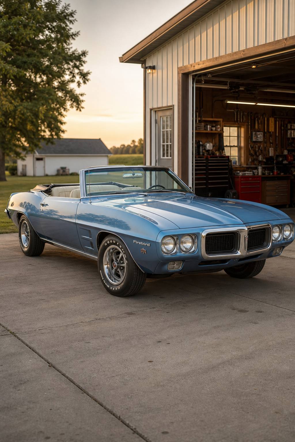 1969 Pontiac Firebird Convertible Project Car AI restoration vision