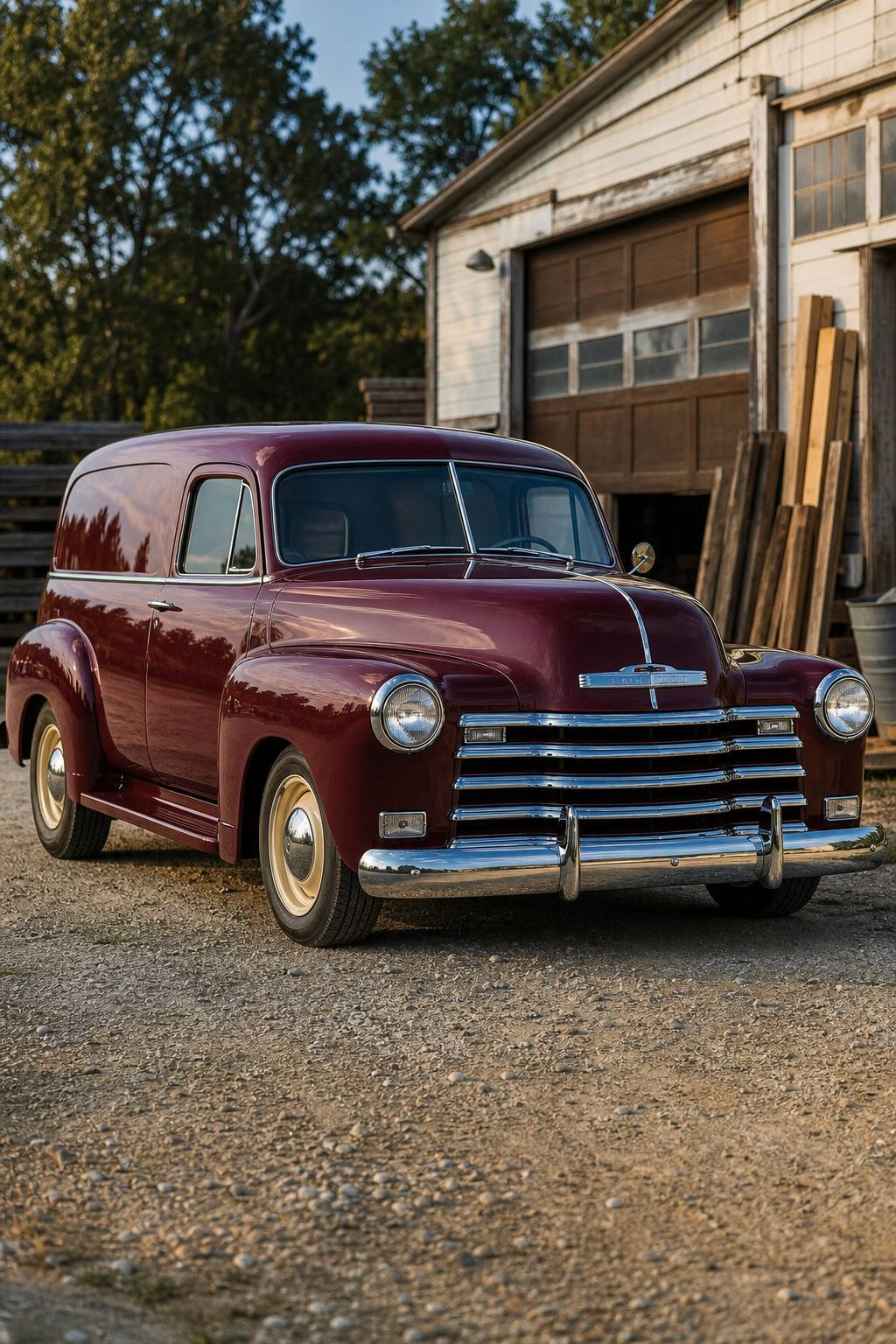 1952 Chevrolet Sedan Delivery project car AI restoration vision