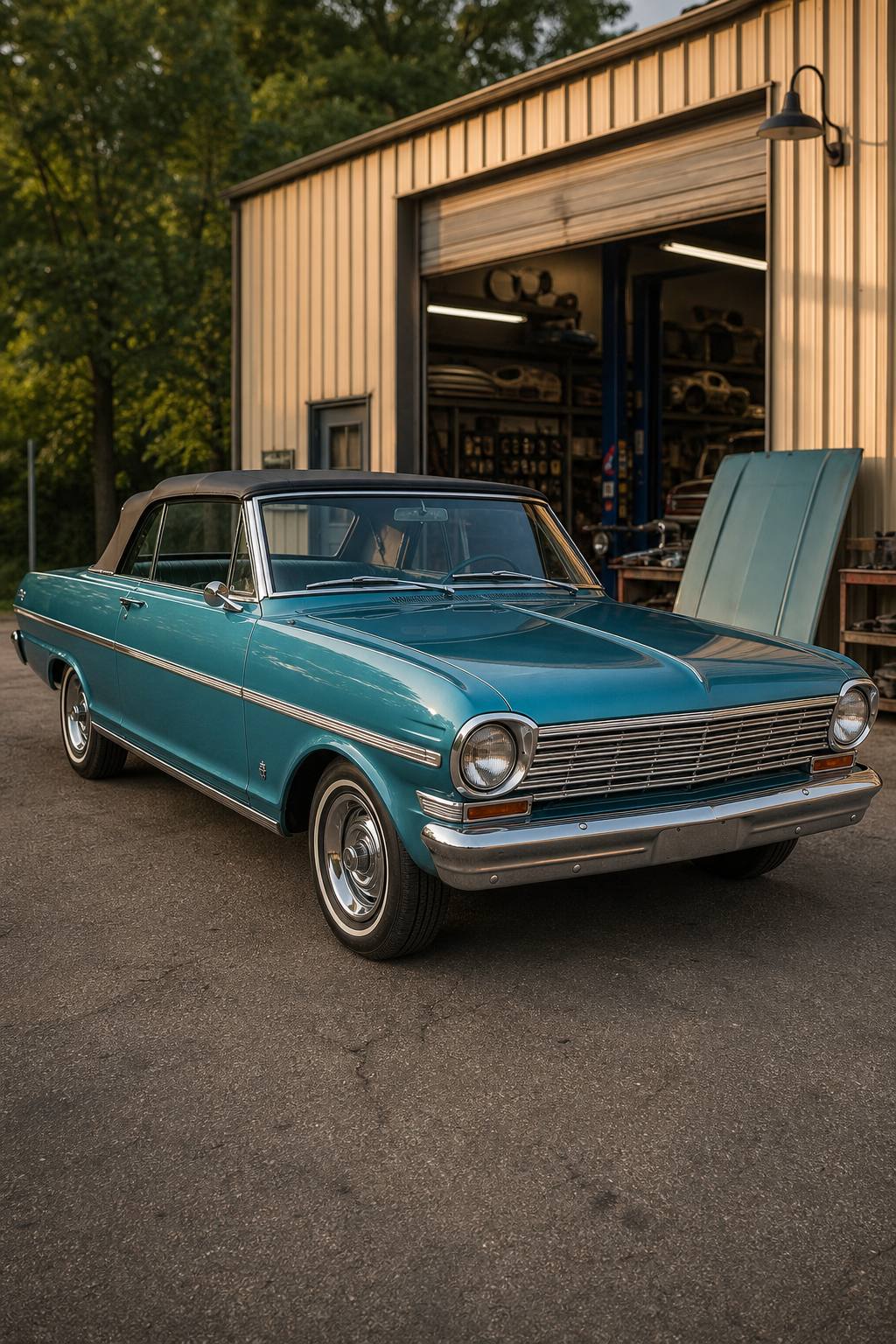 1963 Chevy Nova convertible AI restoration vision