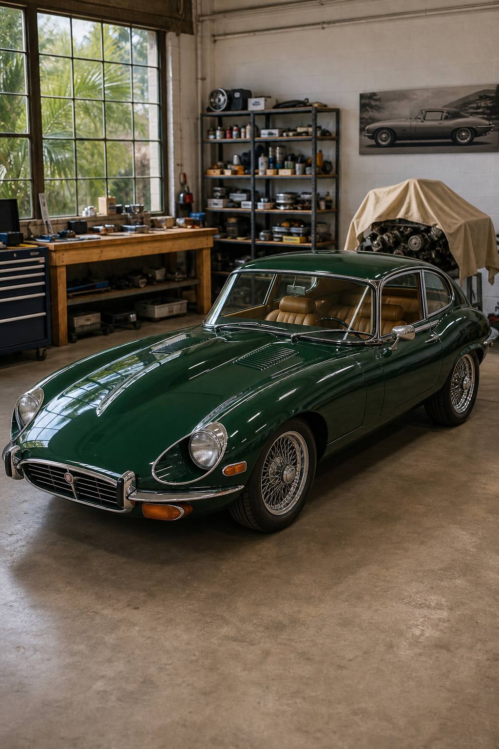 1972 Jaguar E type XKE V12 BARN FIND Project Parts Car AI restoration vision