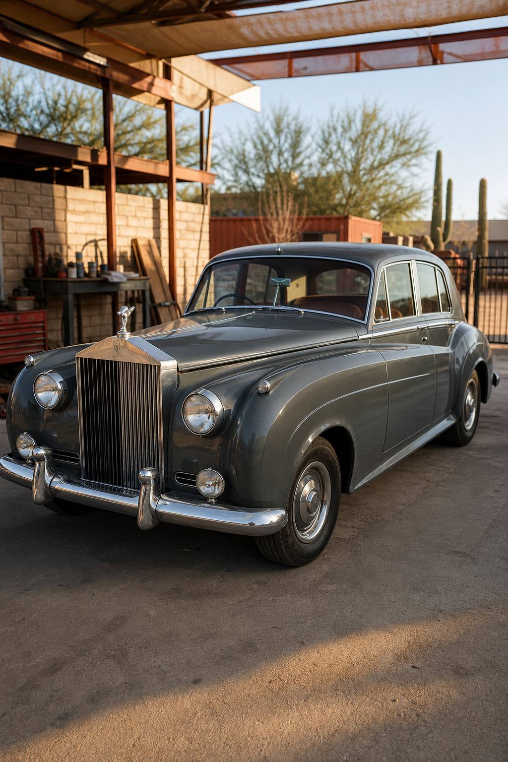 1960 Bentley S2 made into Rolls Royce clone AI restoration vision