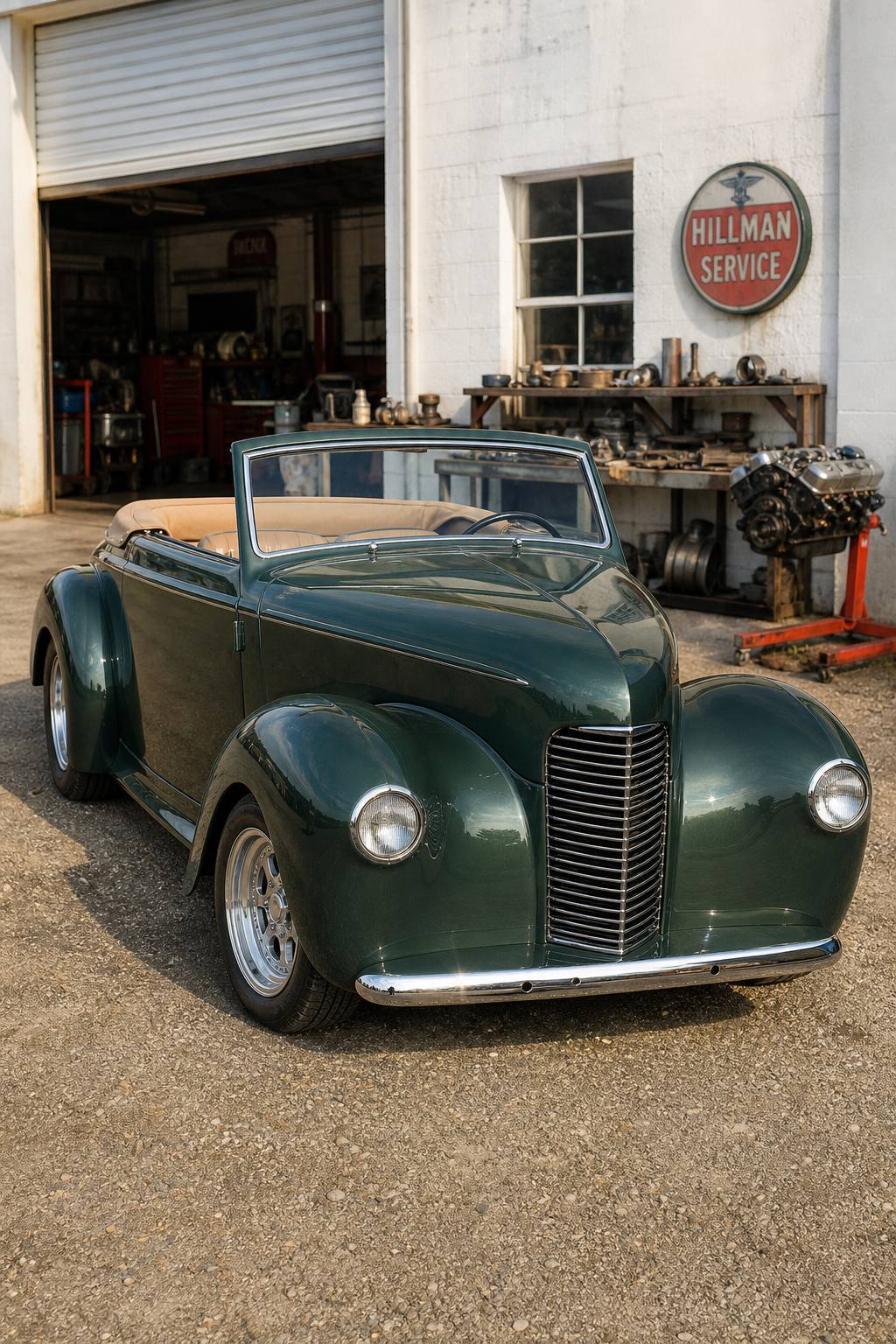 1948 HIllman Minx Convertible AI restoration vision