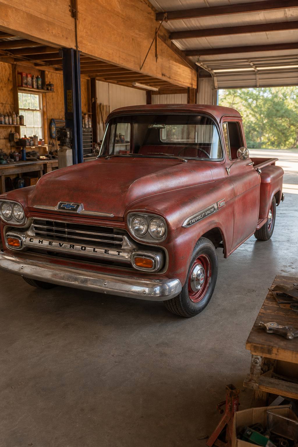 1958 Chevrolet Apache 3800 AI restoration vision