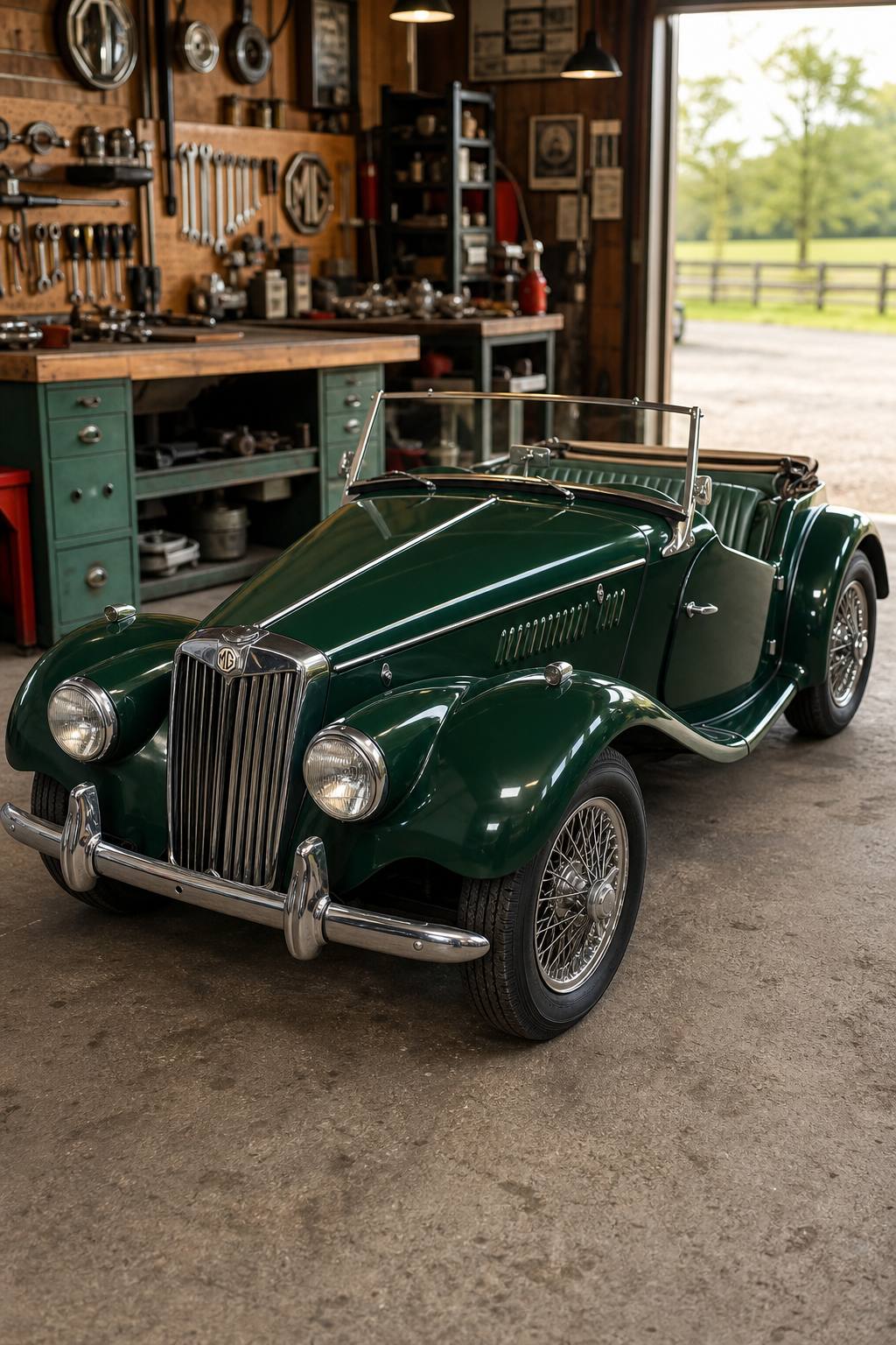 1962 MG TF convertble AI restoration vision