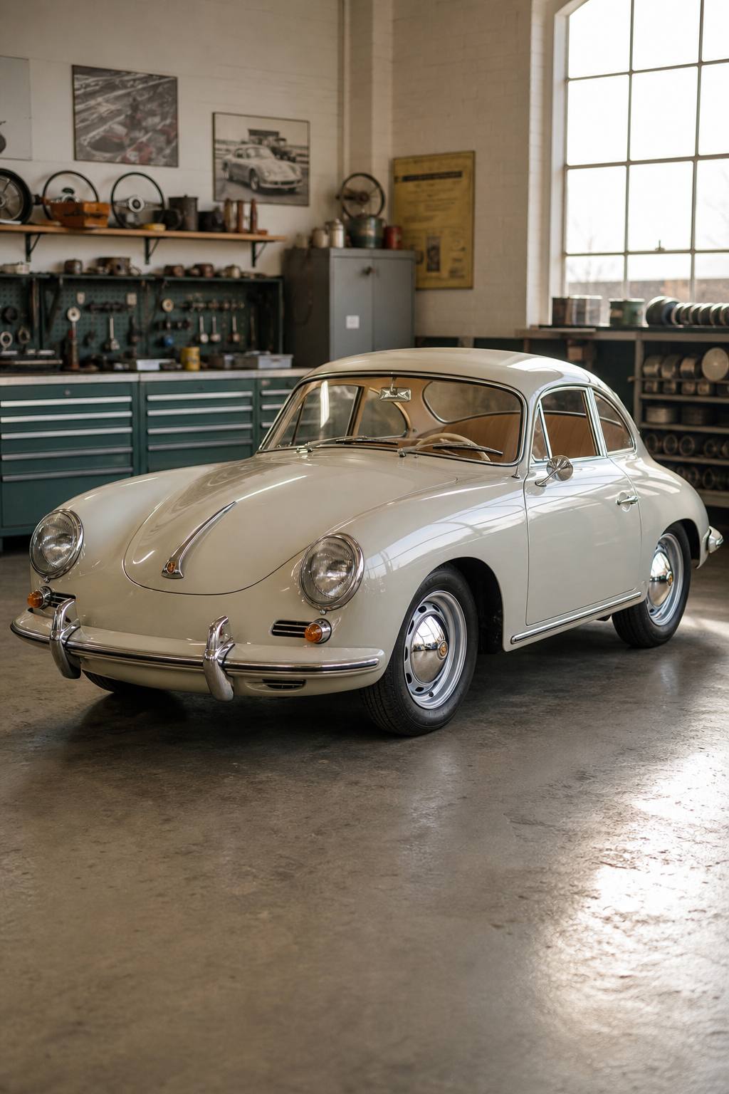 1960 Porsche 356B Restoration Project numbers matching AI restoration vision