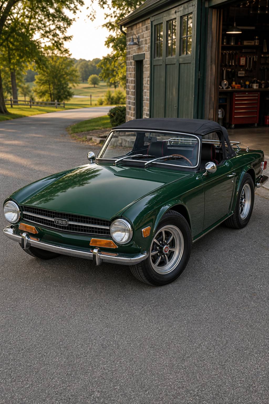 1971 Triumph TR6 Roadster Convertible AI restoration vision