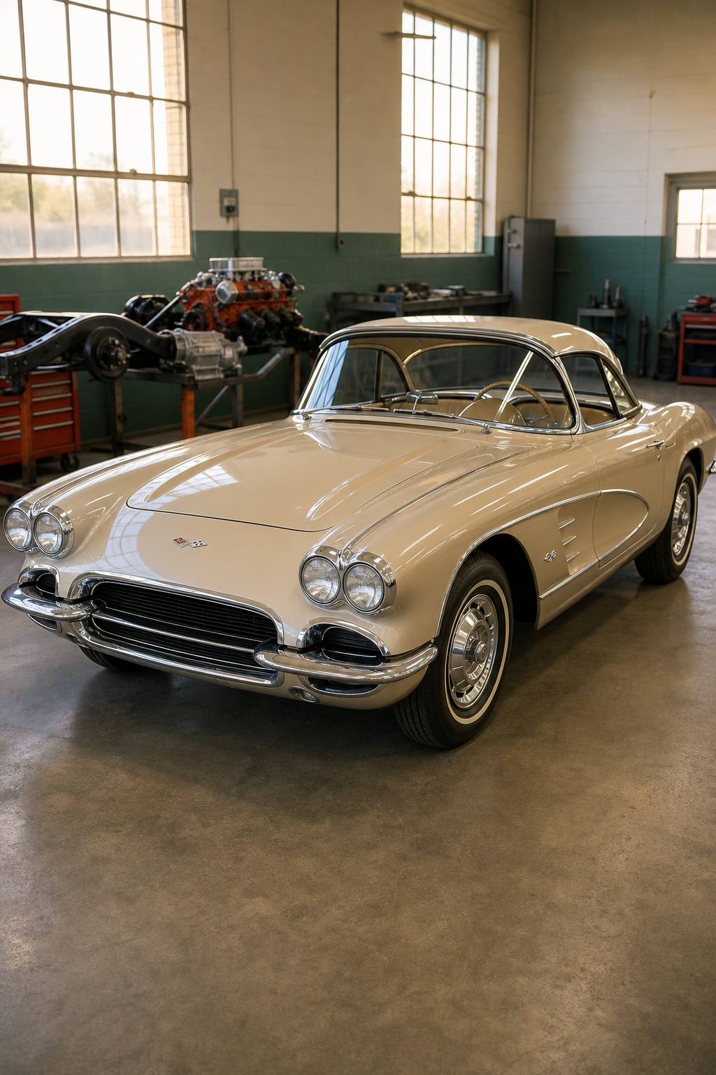1961 Chevrolet Corvette project car AI restoration vision