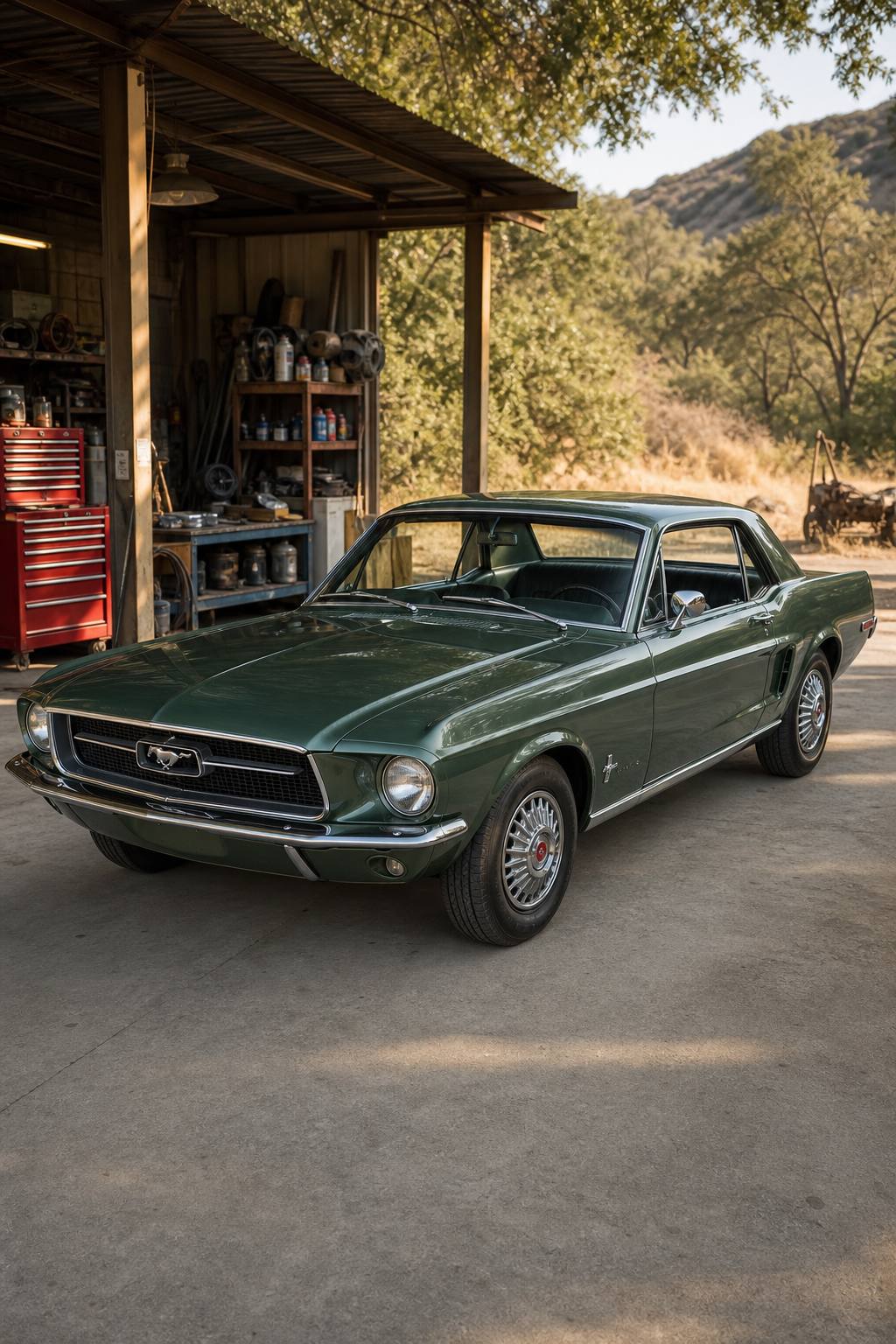1968 Ford Mustang Project AI restoration vision