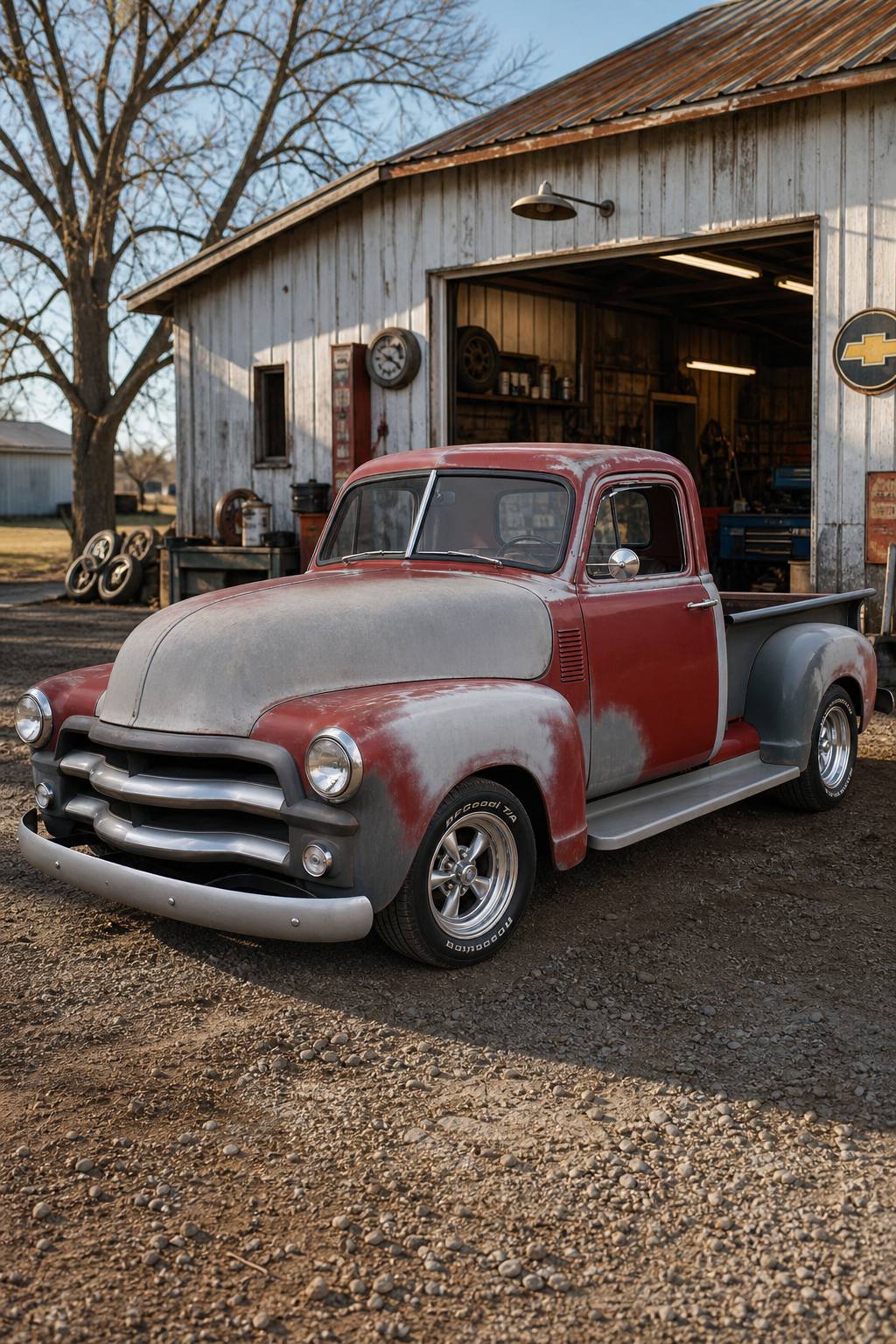 1954 Chevrolet 3100 Pick-Up Truck Hotrod Ratrod Custom AI restoration vision