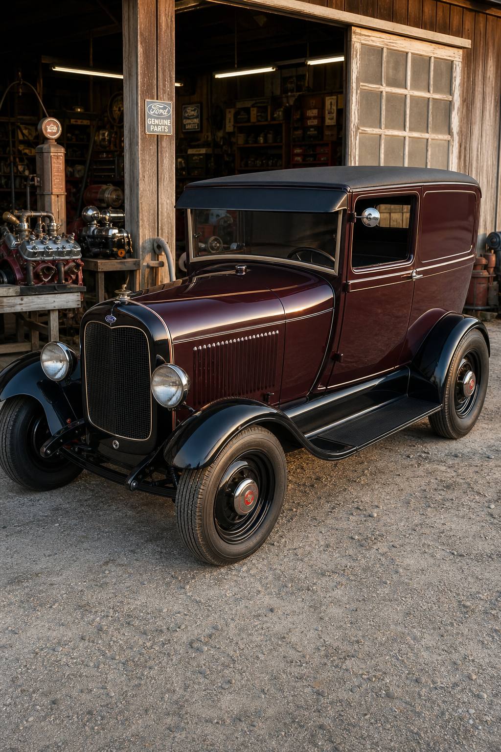 1929 Ford Model A Sedan Delivery AI restoration vision