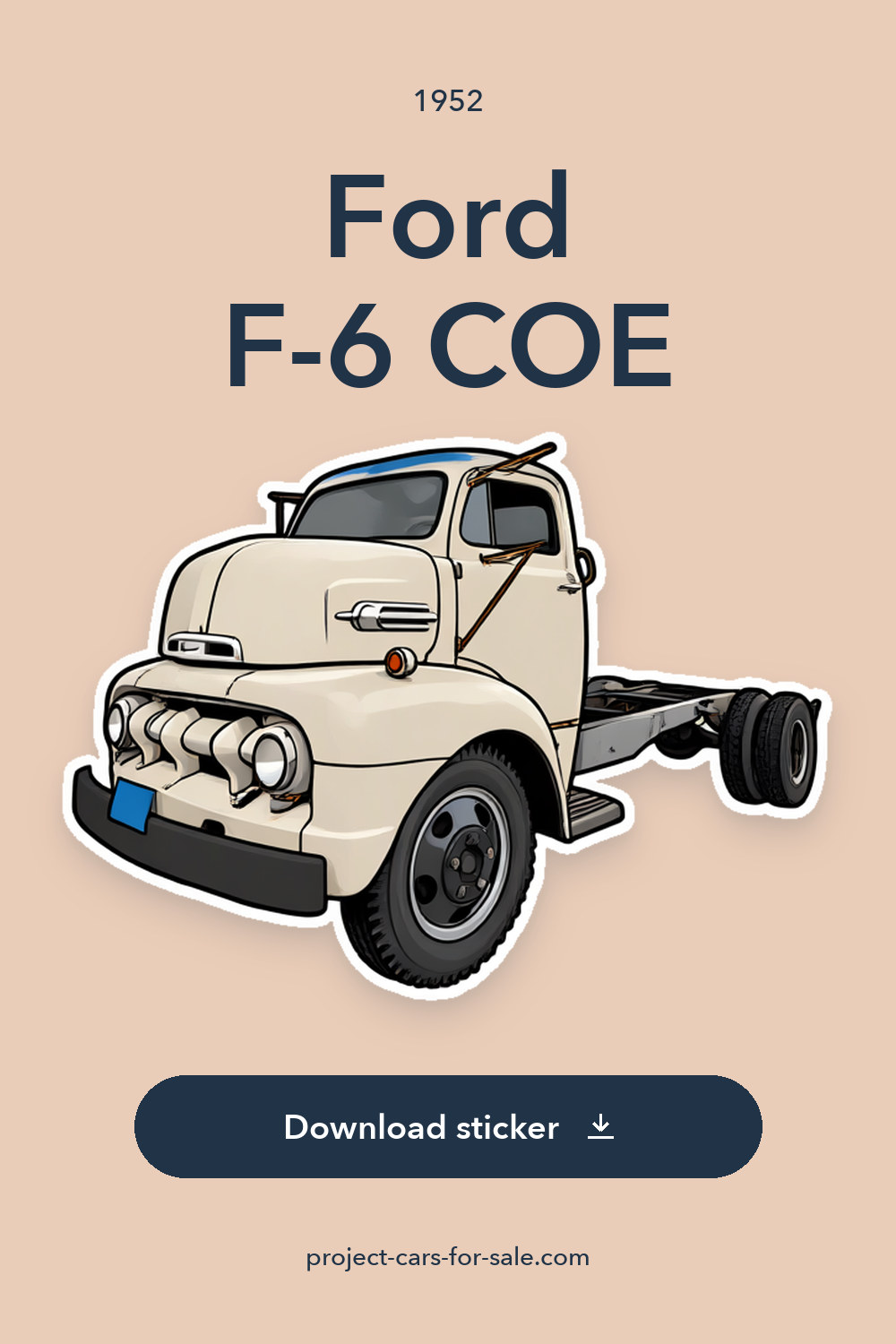 1952 Ford F-6 COE sticker preview