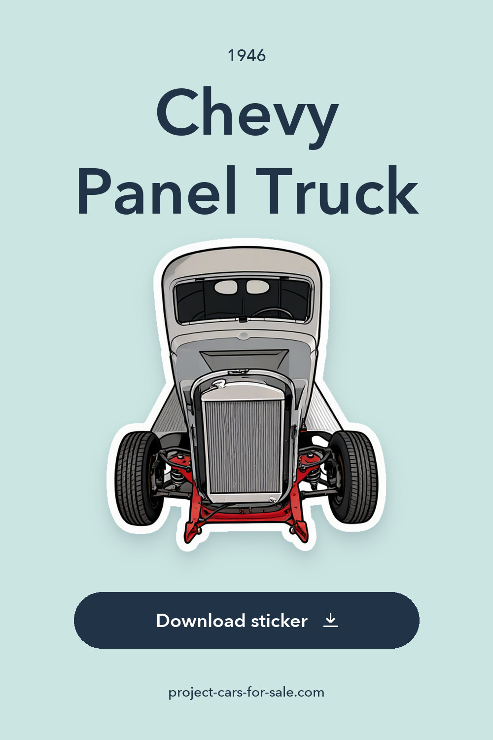 1946 Chevy Panel Truck sticker preview