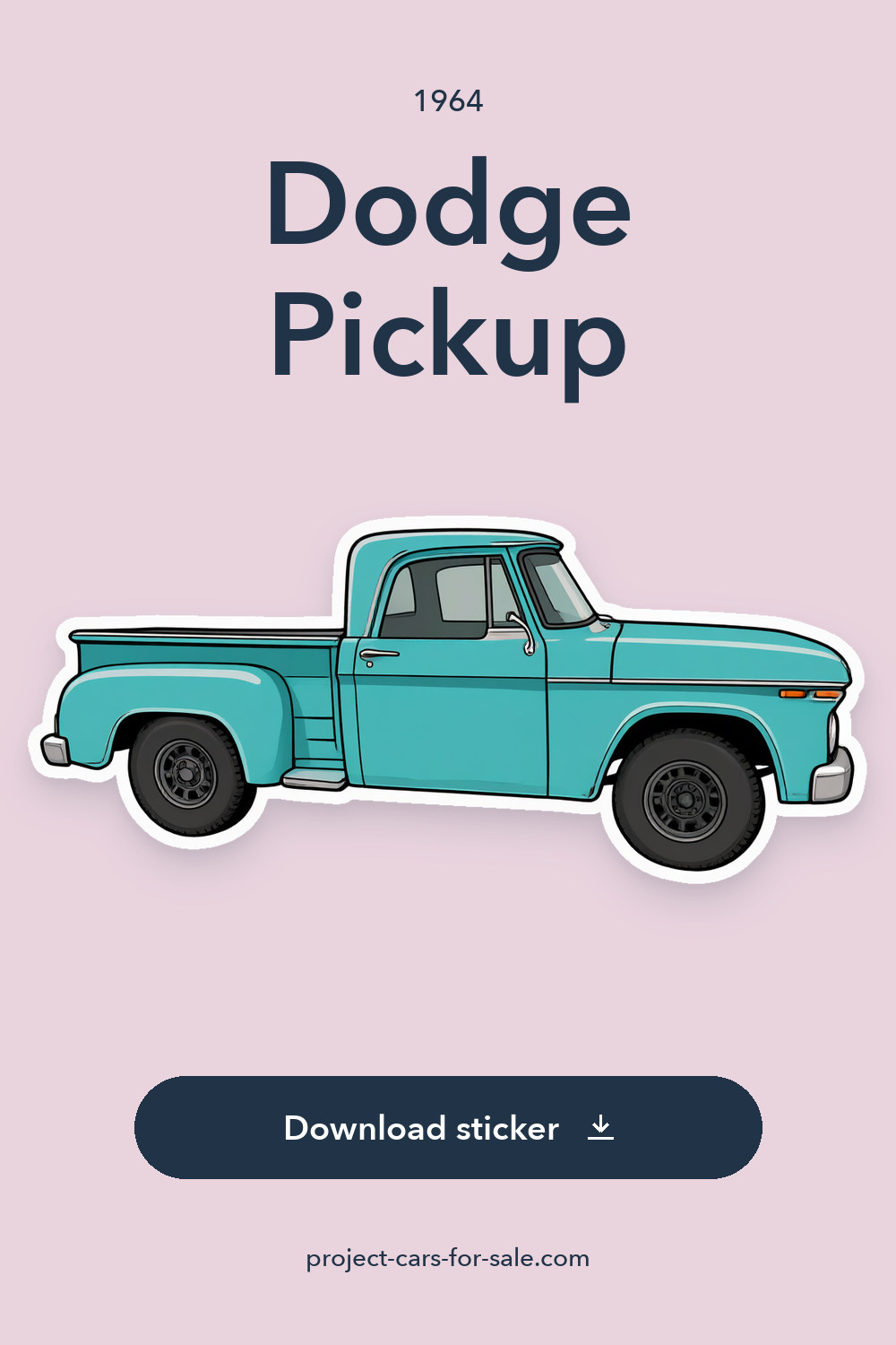 1964 Dodge Pickup sticker preview